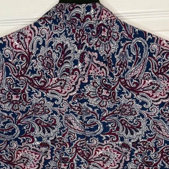Robert Graham Purple Paisley Long Sleeve Button Down Shirt Size Large - Picture 5 of 7